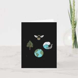 Earth Day Save The Bees Plant More Trees Clean The Card