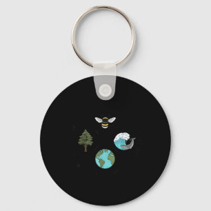 Earth Day Save The Bees Plant More Trees Clean The Key Ring