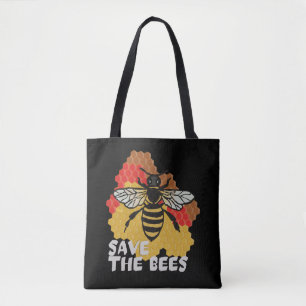 Earth Day, Save The Bees Tote Bag