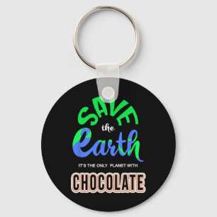 Earth Day - Save The Earth The Only Planet With Ch Key Ring