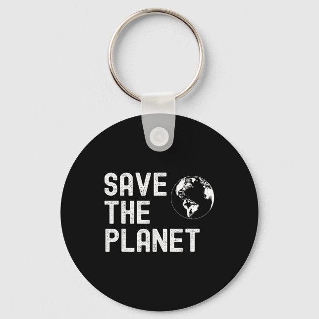 Earth Day Save The Planet1  Key Ring (Front)