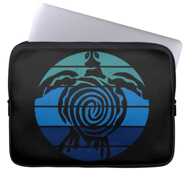 Earth Day, Sea Turtle, Clean the Ocean Laptop Sleeve (Front)