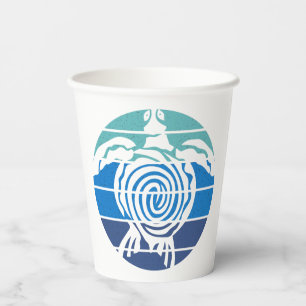 Earth Day, Sea Turtle, Clean the Ocean Paper Cups