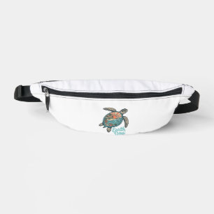 Earth Day Sea Turtle Vintage Engraving Shirt Desig Bum Bags