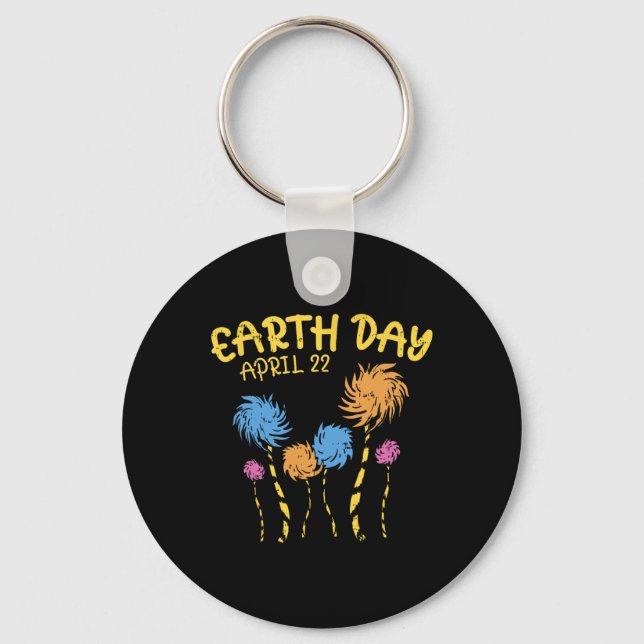 Earth Day Shirt Save Environment Eco Tree Boy Girl Key Ring (Front)