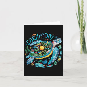 Earth Day Shirt Sea Turtle Save The Planet Women M Card