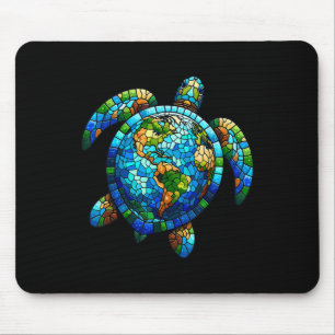 Earth Day Shirt Sea Turtle Save The Planet Women M Mouse Pad