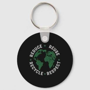 Earth Day Shirt Teacher Environment Day Recycle Ea Key Ring