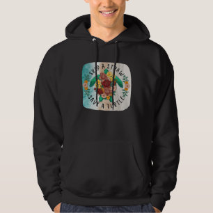 Earth Day Skip a Straw Save a Sea Turtle Ocean Bea Hoodie