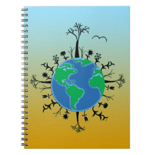 Earth Day Spiral Notebook