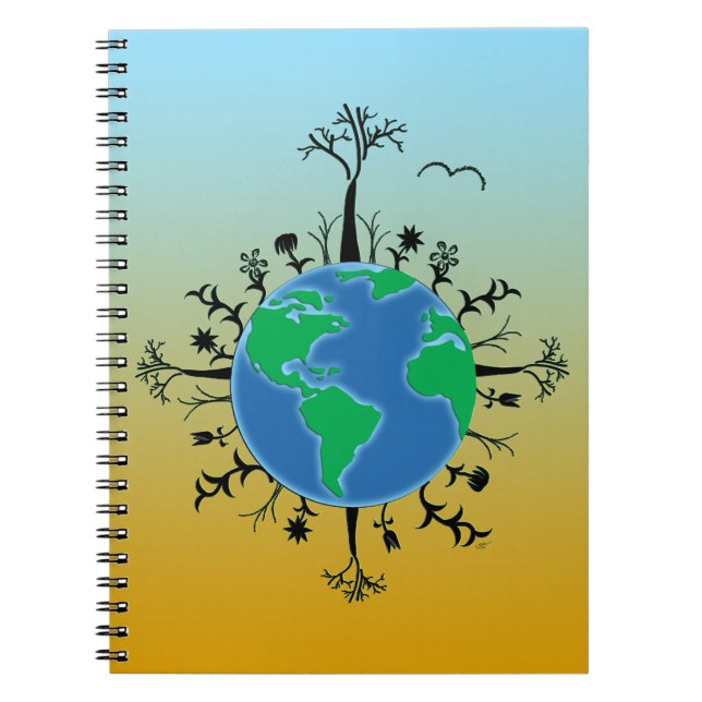 Earth Day Spiral Notebook (Front)