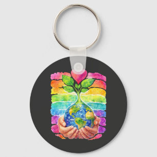 Earth Day Sprout: Planting Seeds For Tomorrow Key Ring