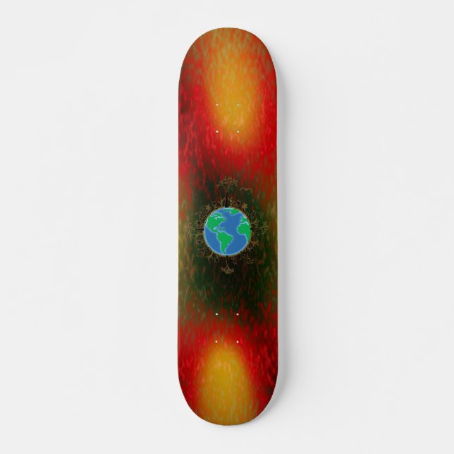 Earth Day ~ Sunset Skateboard (Front)