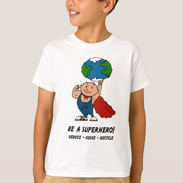 Earth Day Superhero t-shirt (Front)