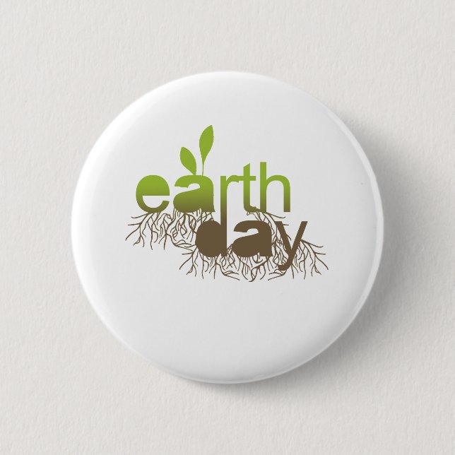 Earth Day T-shirt / Earth Day T-shirts 6 Cm Round Badge (Front)