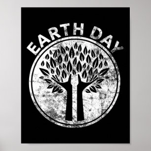 Earth Day T Shirt Hands Tree Lover Nature Men Wome Poster