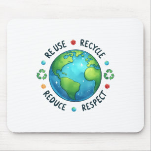 Earth Day Teacher Environment Day Recycle Earth Da Mouse Pad