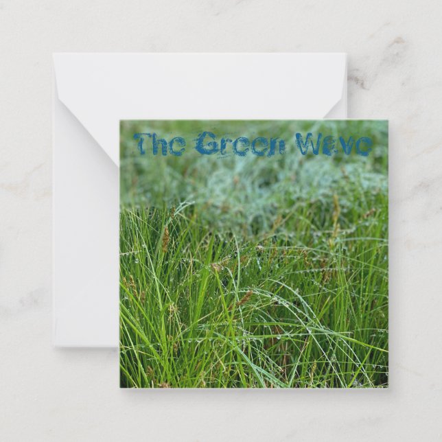 Earth Day: The Green Wave Card (Front)