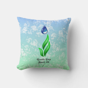 Earth Day Throw Pillow