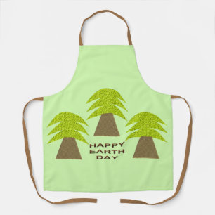 Earth Day Trees Apron