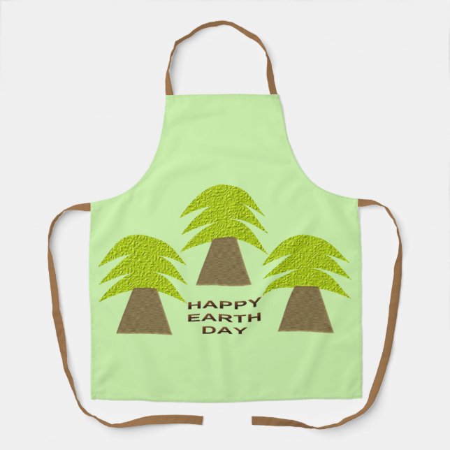 Earth Day Trees Apron (Front)