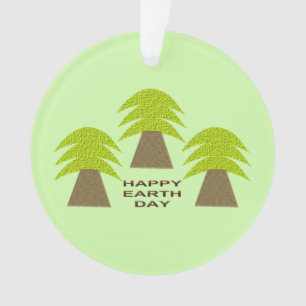 Earth Day Trees Ornament