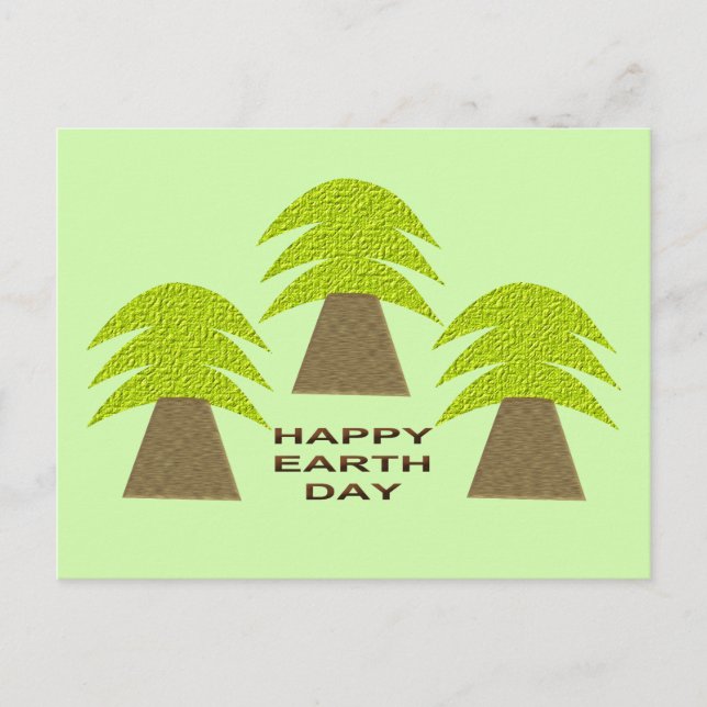 Earth Day Trees Postcard (Front)