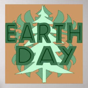 Earth Day Trees Poster