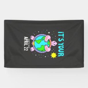 Earth Day Turtle Design April 22 For Nature Lovers Banner