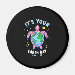 Earth Day Turtle Design April 22 For Nature Lovers Magnet