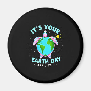 Earth Day Turtle Design April 22 For Nature Lovers Magnet