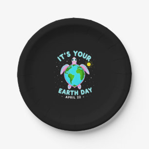 Earth Day Turtle Design April 22 For Nature Lovers Paper Plate