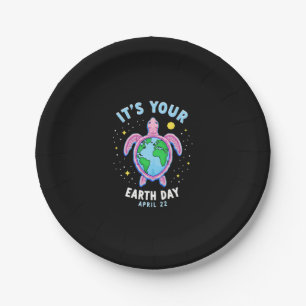 Earth Day Turtle Design April 22 For Nature Lovers Paper Plate