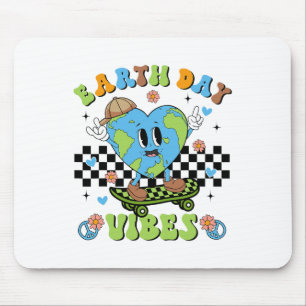 Earth Day Vibes Planet World Environmental Nature Mouse Pad