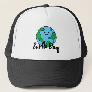Earth Day World Ecofriendly Icon Happy Earth Clipa Trucker Hat