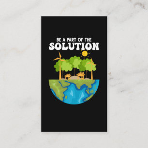 Earth Day World Ecology Rescue Environment Business Card