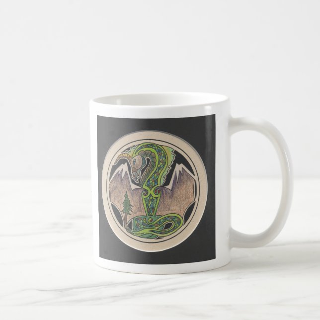 Earth Dragon Coffee Mug (Right)