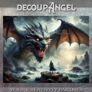 Earth Dragon -Decoupage- Tissue Paper