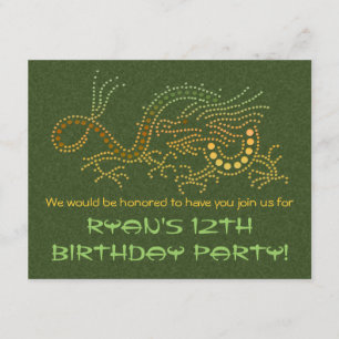 Earth Dragon Party Invitation