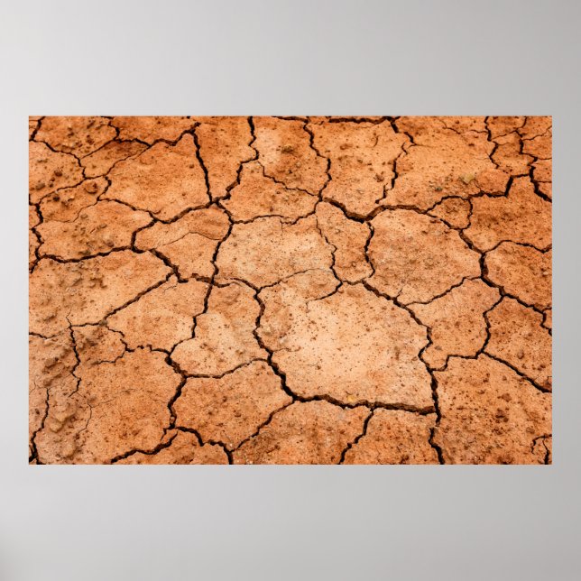 Earth drought floor dryness poster (Front)
