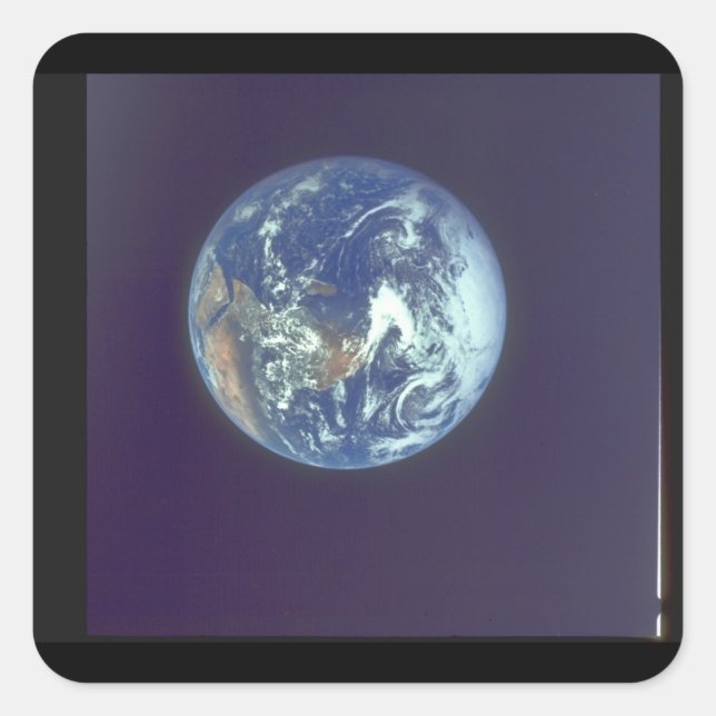Earth. (earth;planet_Space Square Sticker (Front)