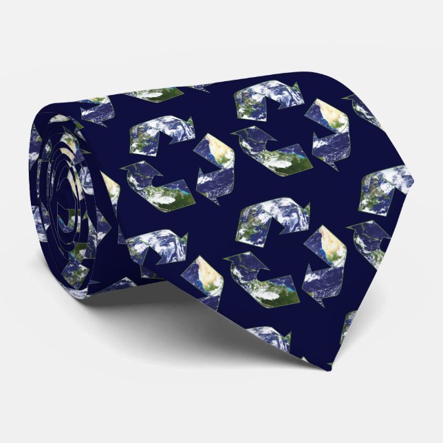 Earth - Eco Recycling Tie (Rolled)