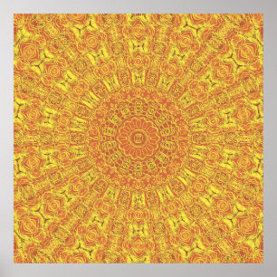 EARTH Element Contours Pattern poster