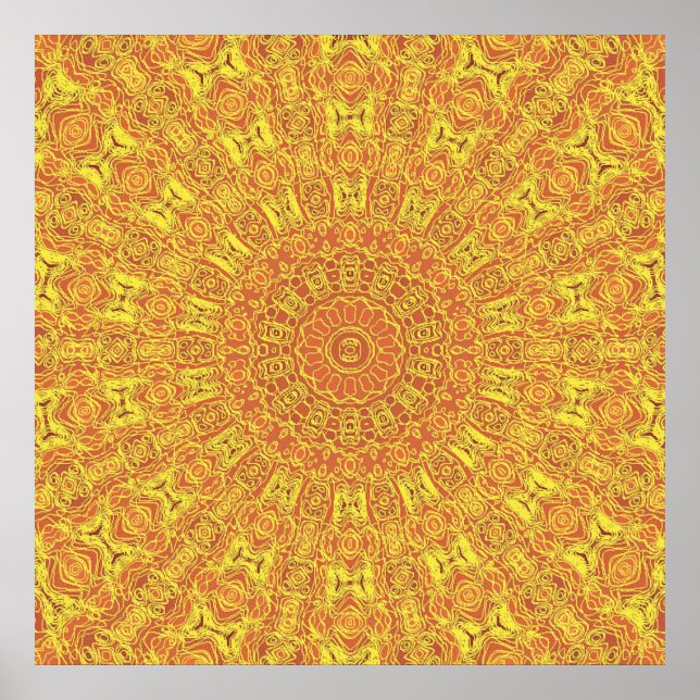 EARTH Element Contours Pattern poster (Front)