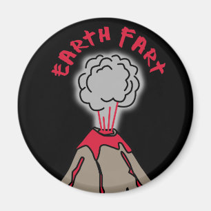 Earth Fart Volcano Magnet