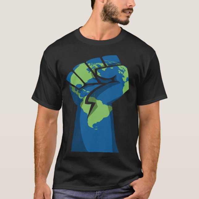 Earth Fist RESIST Climate Change T-Shirt (Front)
