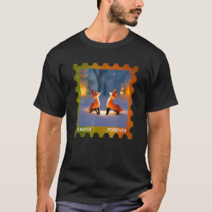 EARTH FOREVER Environmental Protection Stamp Origa T-Shirt