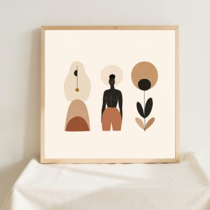 Earth & Form – Minimalist Botanical Art 1 Poster
