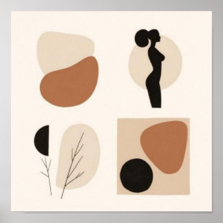 Earth & Form – Minimalist Botanical Art 3 Poster