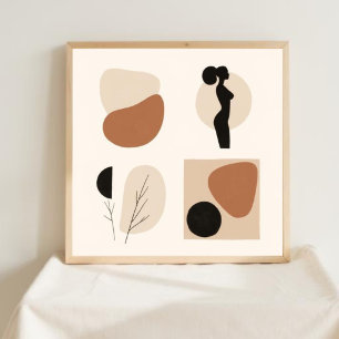Earth & Form – Minimalist Botanical Art 3 Poster
